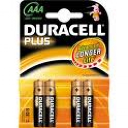 Batterie mini stilo duracell plus